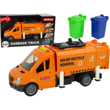 Lean Sport Szemetes Teherautó - Hangeffektusokkal, Narancssárga (10429) autópálya és játékautó
