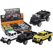 Lean Toys Alumínium rugó terepjáróhoz, hajtás, fehér, fekete, sárga autópálya és játékautó