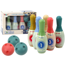 Lean Toys Arcade játékkészlet 6 színes bowlingcsapból oktatójáték