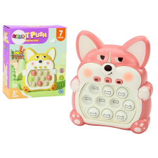 Lean Toys Arcade játékkonzol Pop-It Fox 7 játékmódok rózsaszín oktatójáték