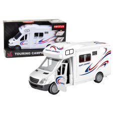 Lean Toys Autó lakóautó fehér fények hangok nyitó ajtók autópálya és játékautó