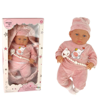 Lean Toys Baba 46 cm Rózsaszín cumival 12397 baba