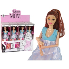 Lean Toys Baba baba terhes kék ruhában baba