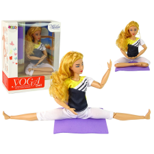 Lean Toys Baby Doll Yoga Mat hosszú szőke haj baba