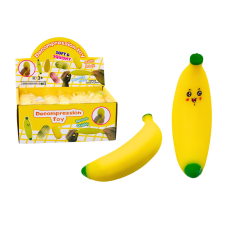 Lean Toys Banán Squishy rugalmas gumisárga játékfigura