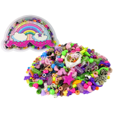 Lean Toys Barkács ékszerkészlet színes gyöngyökből kreatív és készségfejlesztő