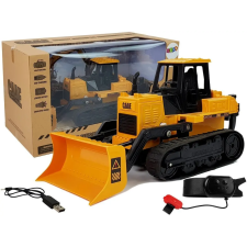 Lean Toys Bulldózer Caterpillar Wheels távirányító kézmozdulattal 2.4G 1:28 távirányítós modell