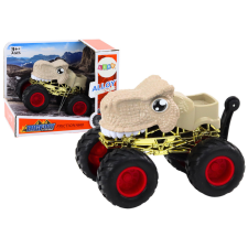 Lean Toys Dinosaur Off-Road Car with Large Rubber Wheels, Beige autópálya és játékautó