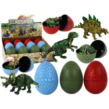 Lean Toys Dinoszaurusz figura tojás 3 szín 9cm játékfigura