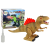 Lean Toys Dinoszaurusz Tűzlélegzik Gőzlámpák Akkumulátorcsomag Barna