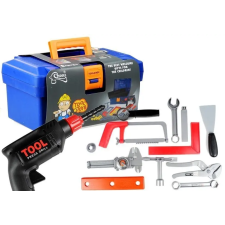 Lean Toys Doboz szerszámokkal ezermesterhez nagy készlet, 31 darab barkácsolás, építés