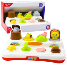 Lean Toys Educational Interactive Toy Pop-Up Animals Lights készségfejlesztő