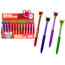 Lean Toys Egér golyóstoll Diamonds Blue Refill 0,7mm Mix toll