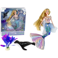 Lean Toys Emily the Mermaid Baby Doll zöld kiegészítők baba