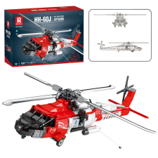 Lean Toys Építőtégla mentőhelikopter HH-60J Jayhawk 1137el építkezés