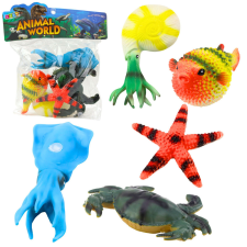 Lean Toys Figurakészlet Tengeri állatok Rák Starfish Squid Ammonite 5db. játékfigura