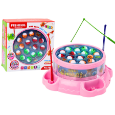 Lean Toys Game Fishing Rods Lights Sounds Pink készségfejlesztő
