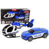 Lean Toys Helikopter Auto Rendőrségi Jármű Hangbeállítás
