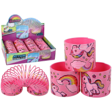 Lean Toys Ikonikus világos rózsaszín unikornis relaxációs rugó 6 cm oktatójáték