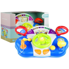 Lean Toys Interaktív kormánykerék gyerekeknek műszerfali hangok készségfejlesztő