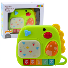 Lean Toys Interaktív zongora kisgyermekeknek Dinosaur Green elektronikus játék