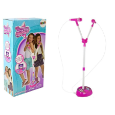 Lean Toys Kettős mikrofonos zenelámpa MP3 LED fényű állvány játékhangszer