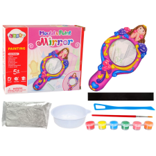 Lean Toys Kreatív műanyag tükörforma gipszfestékek készlete kreatív és készségfejlesztő