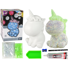 Lean Toys Kreatív Unicorn Kit DIY Diamonds Crystals Green kreatív és készségfejlesztő