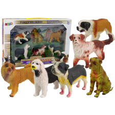 Lean Toys Kutyafigurák készlete Dogs of Breeds, 6 elem játékfigura