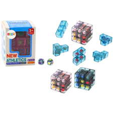 Lean Toys Logic Blocks Puzzle Puzzle Cube játék Pink oktatójáték