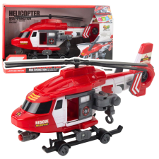 Lean Toys Mentőhelikopter horoghordágyának lámpái vörös hangok 1:16 autópálya és játékautó