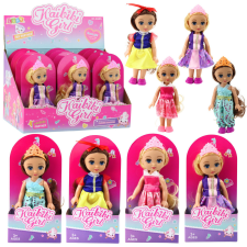 Lean Toys Mini Princess Doll Koronával díszített ruha 17cm Mix baba