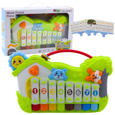 Lean Toys Musical Piano Forest Xylophone Jegyzetkártyák 5db készségfejlesztő