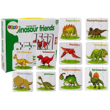 Lean Toys Oktatási puzzle angol dinoszauruszok 10 kapcsolatok puzzle, kirakós
