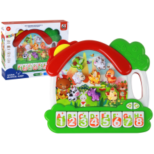 Lean Toys Organ Piano Animals for Learning English Oktatási panel készségfejlesztő