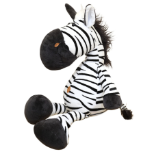 Lean Toys Plüss kabalája bújós játék Zebra fekete-fehér 25cm plüssfigura
