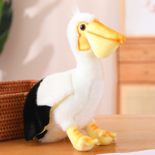 Lean Toys Plüss Pelican Bird plüss kabalája ennivaló 24cm plüssfigura