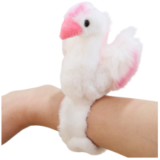 Lean Toys Plüss Swan Mascot karkötő karkötő kézi fehér plüssfigura