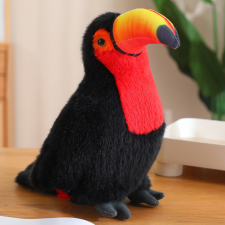 Lean Toys Plüss Toucan Bird plüss kabalája bújós játék piros 35cm plüssfigura