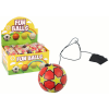 Lean Toys PU futball Jojo gumiszalaggal pattogóhoz, 6 cm, Red Stars