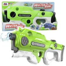 Lean Toys Puska vízpisztoly elektromos automata zöld katonásdi