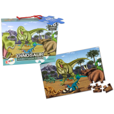 Lean Toys Puzzle gyerekeknek, dinoszauruszok kirakós játék 48 puzzle, kirakós