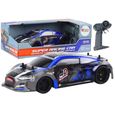 Lean Toys RC távirányítós autó 1:18 gumikerekes drift kék távirányítós modell