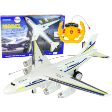 Lean Toys Remote Controlled RC Passenger Plane White helikopter és repülő