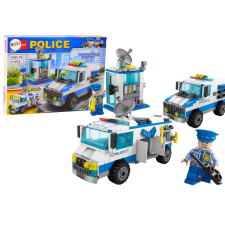 Lean Toys Rendőrblokk készlet Rendőrautó épület 271 El építkezés