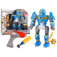 Lean Toys Robotcsavaró fegyver fúró csavarhúzó Világos kék hang barkácsolás, építés