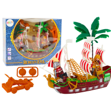 Lean Toys Római Hajó Római Fények Hangok Katapult Pálmafák autópálya és játékautó