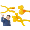Lean Toys Snow Maker Snowball Machine Sárga dinoszaurusz