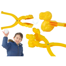 Lean Toys Snow Maker Snowball Machine Sárga dinoszaurusz homokozójáték
