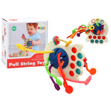 Lean Toys Színes polip rágóka érzékszervi játék babáknak készségfejlesztő